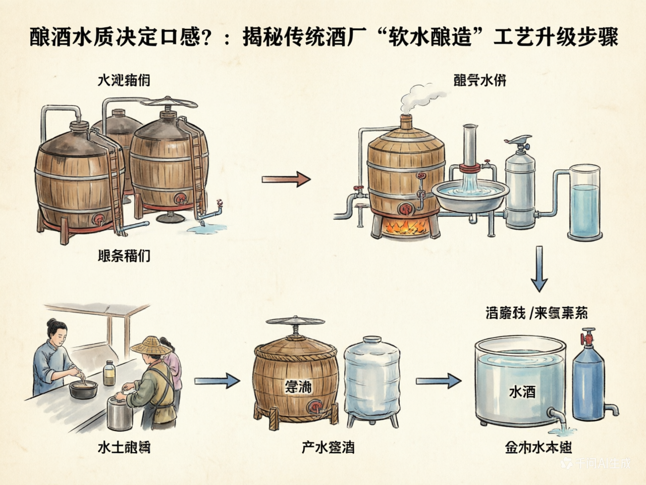 酿酒水质决定口感？揭秘传统酒厂“软水酿造”工艺升级步骤