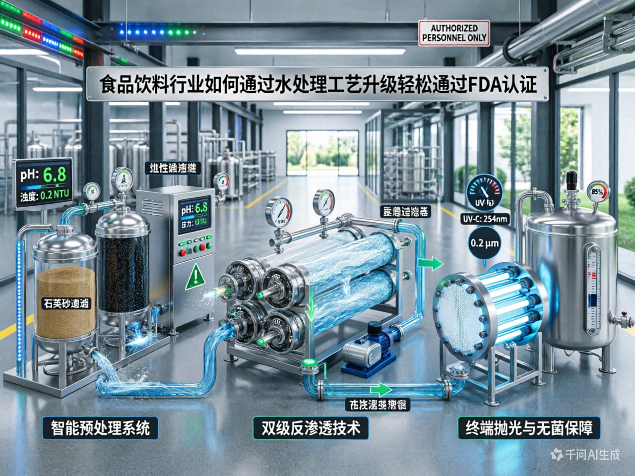 食品饮料行业如何通过水处理工艺升级轻松通过FDA认证