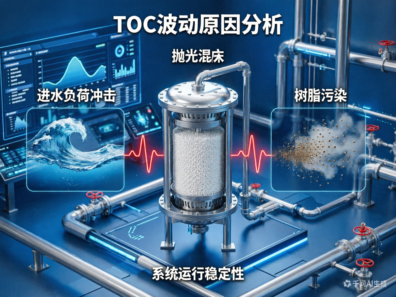 新能源企业必看：超纯水系统TOC波动大？抛光混床维护方案