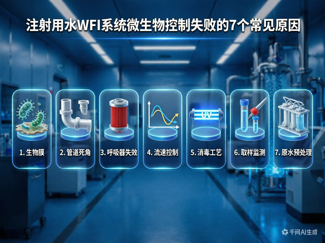 生物医药行业必看：注射用水WFI系统微生物控制失败的7个常见原因