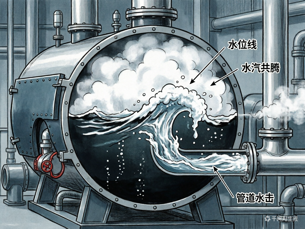 锅炉水“汽水共腾”怎么办？水质控制与排污操作指南